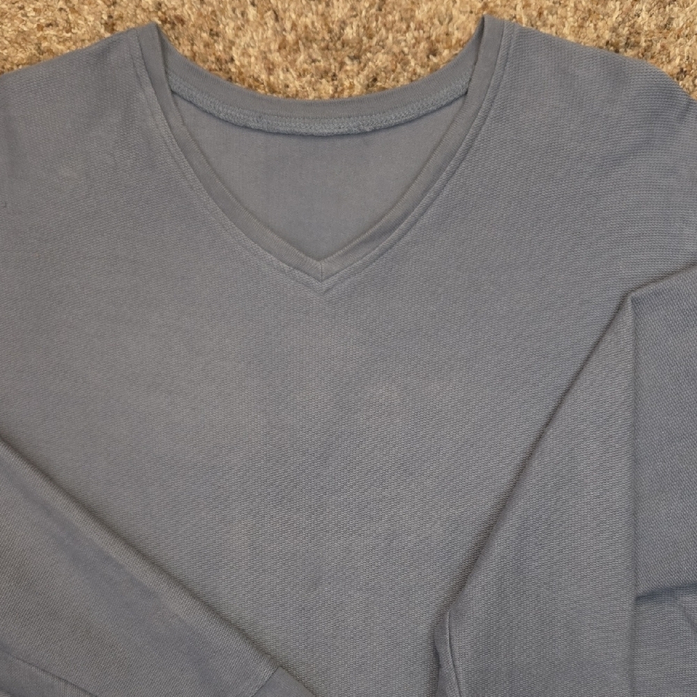 Denim&Co Long Sleeve Tunic in Soft Blue - Picture 4 of 5